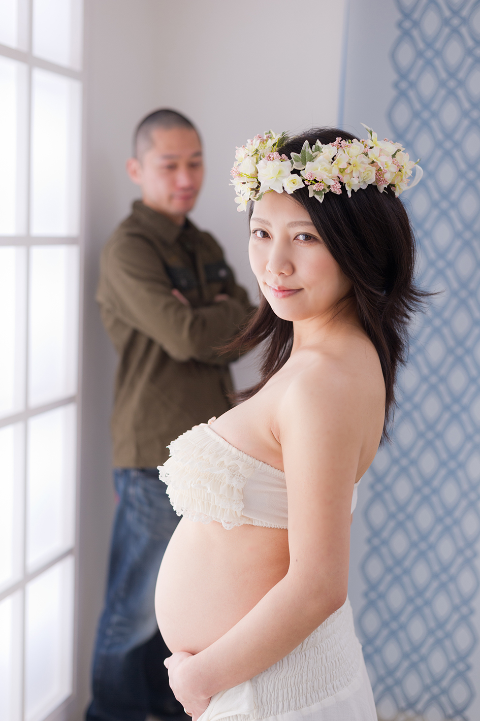 マタニティフォト　マタニティー　妊娠　妊婦　衣装　ウエディング　夫婦　家族　ドレス　カジュアル　狭山　所沢　入間　写真　