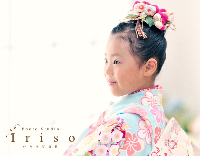 七五三 753 七歳 写真 女の子 ドレス 洋装 着物 かわいい